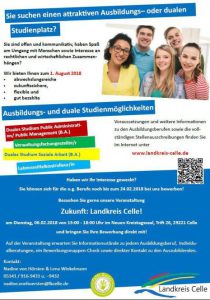 Informationsmesse rund um Berufe beim Landkreis Celle