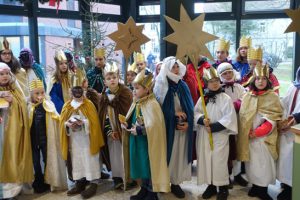Die Sternsinger in der Kreisverwaltung des Landkreises Celle