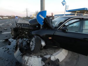 Verunfallter Pkw