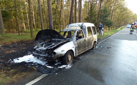 Hassel - PKW gerät in Brand Brand