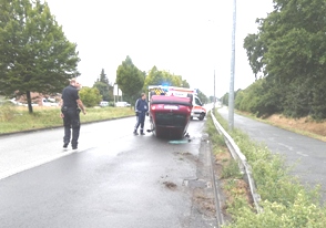 Renault3 Unfall auf den Wilhelm-Heinichen-Ring