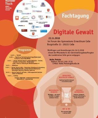 Plakat "Digitale Gewalt" Fachtagung